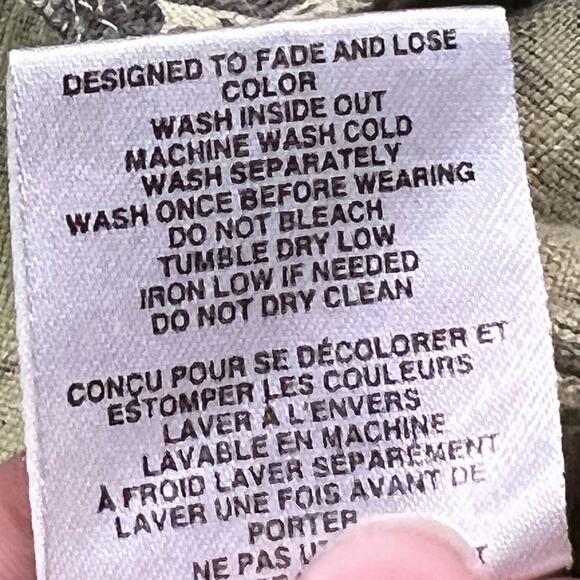 Columbia Green Floral Martini Print Button Up Short Sleeve Shirt Mens Large - Picture 5 of 5